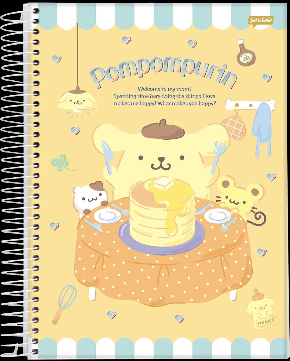 CADERNO ESPIRAL UNIVERSITÁRIO CAPA DURA 01 MATÉRIA 80 FOLHAS - POMPOMPURIN — miniatura 6