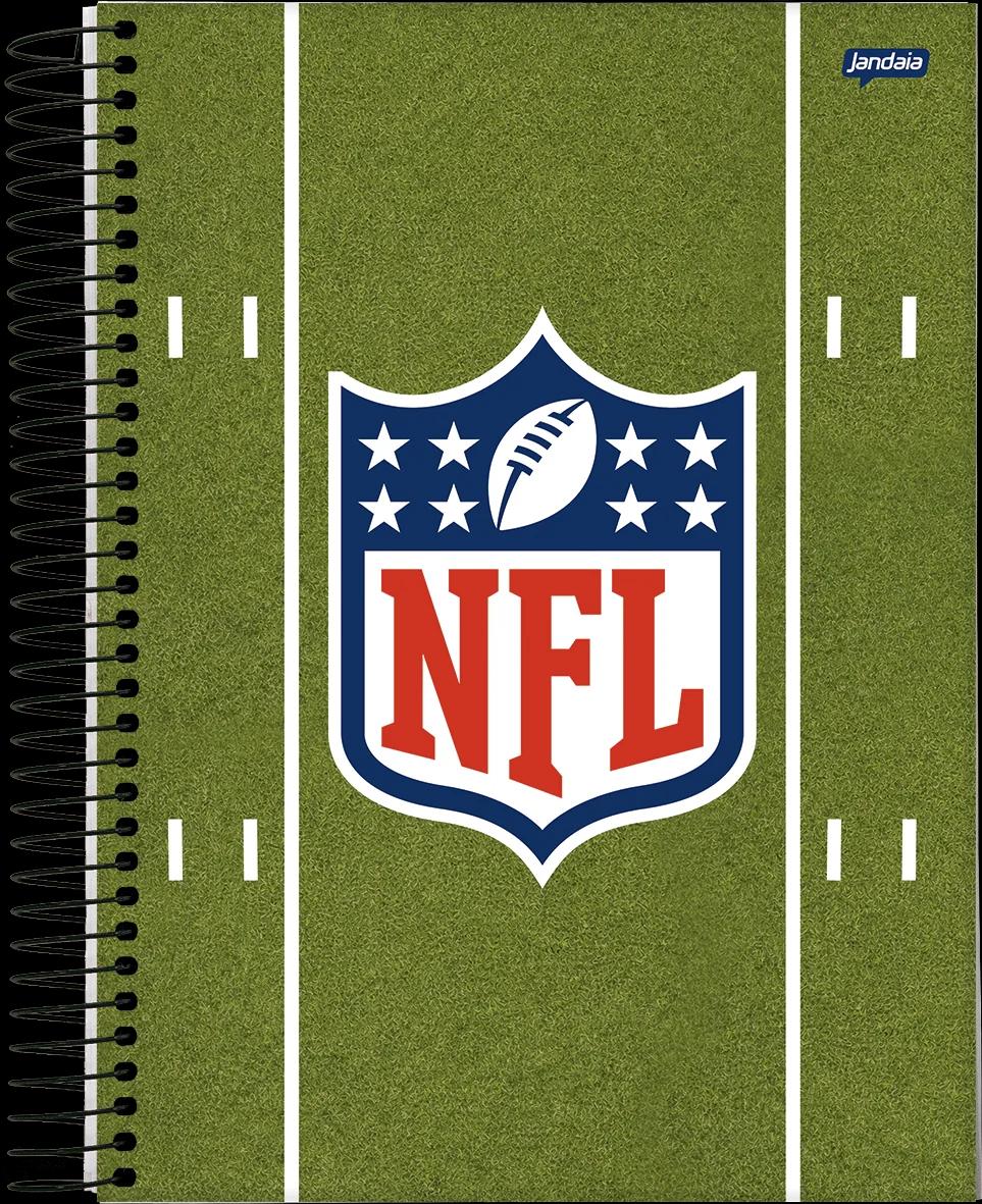 CADERNO ESPIRAL UNIVERSITÁRIO CAPA DURA 01 MATÉRIA 80 FOLHAS - NFL — miniatura 10