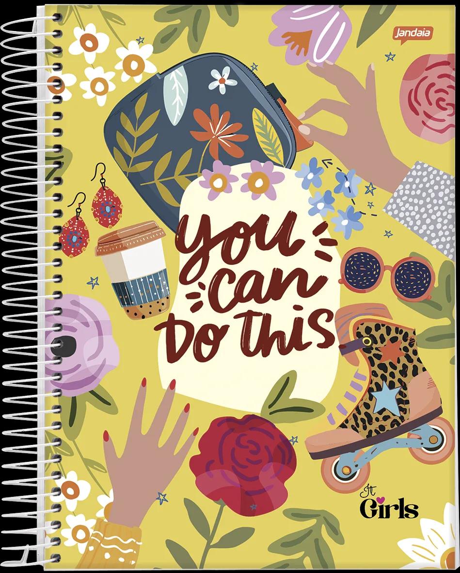 CADERNO ESPIRAL 1/4 CAPA DURA 96 FOLHAS - IT GIRL — miniatura 3