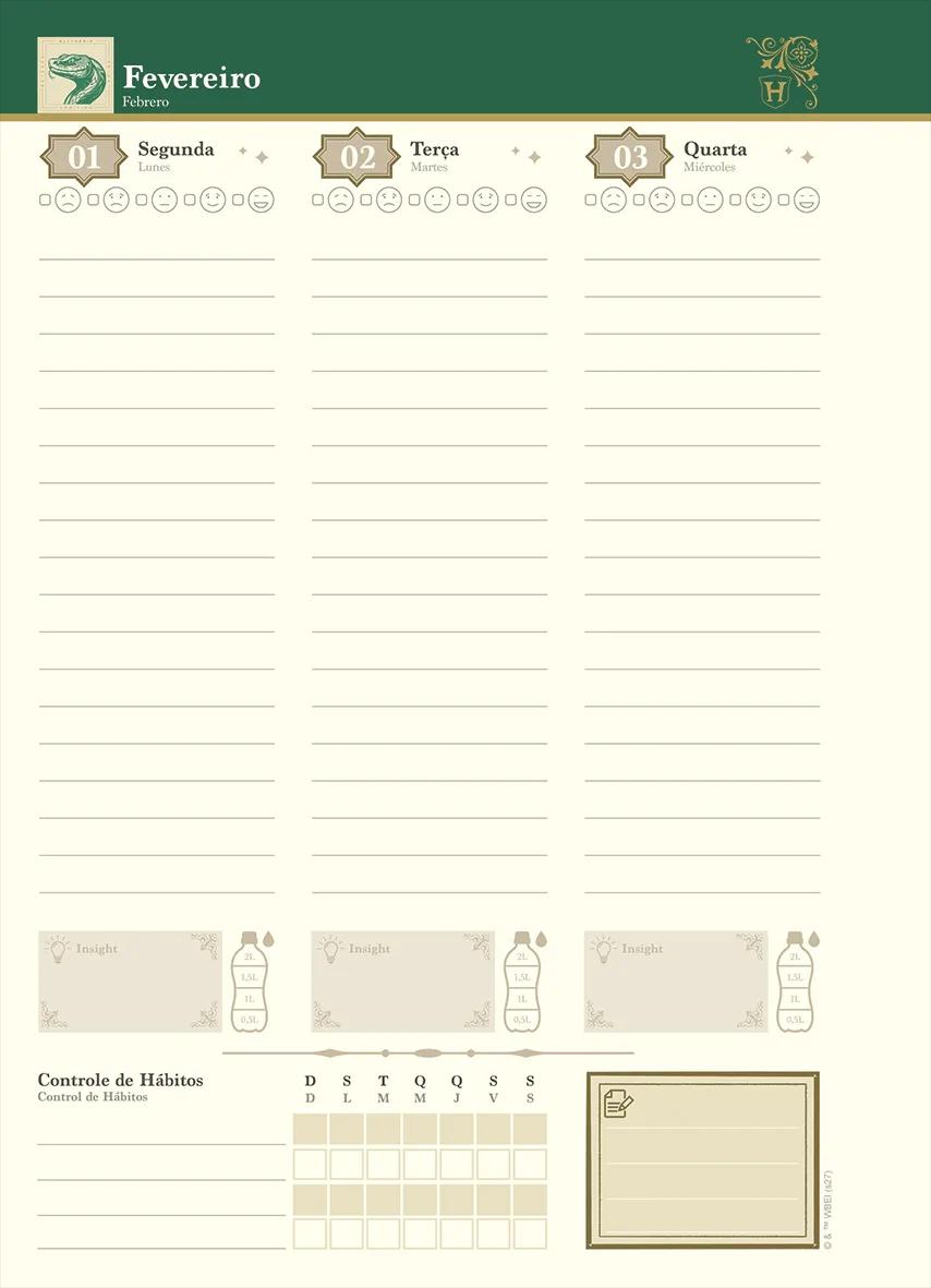 AGENDA PLANEJAMENTO LOMBADA QUADRADA 175X242MM - HARRY POTTER — miniatura 6