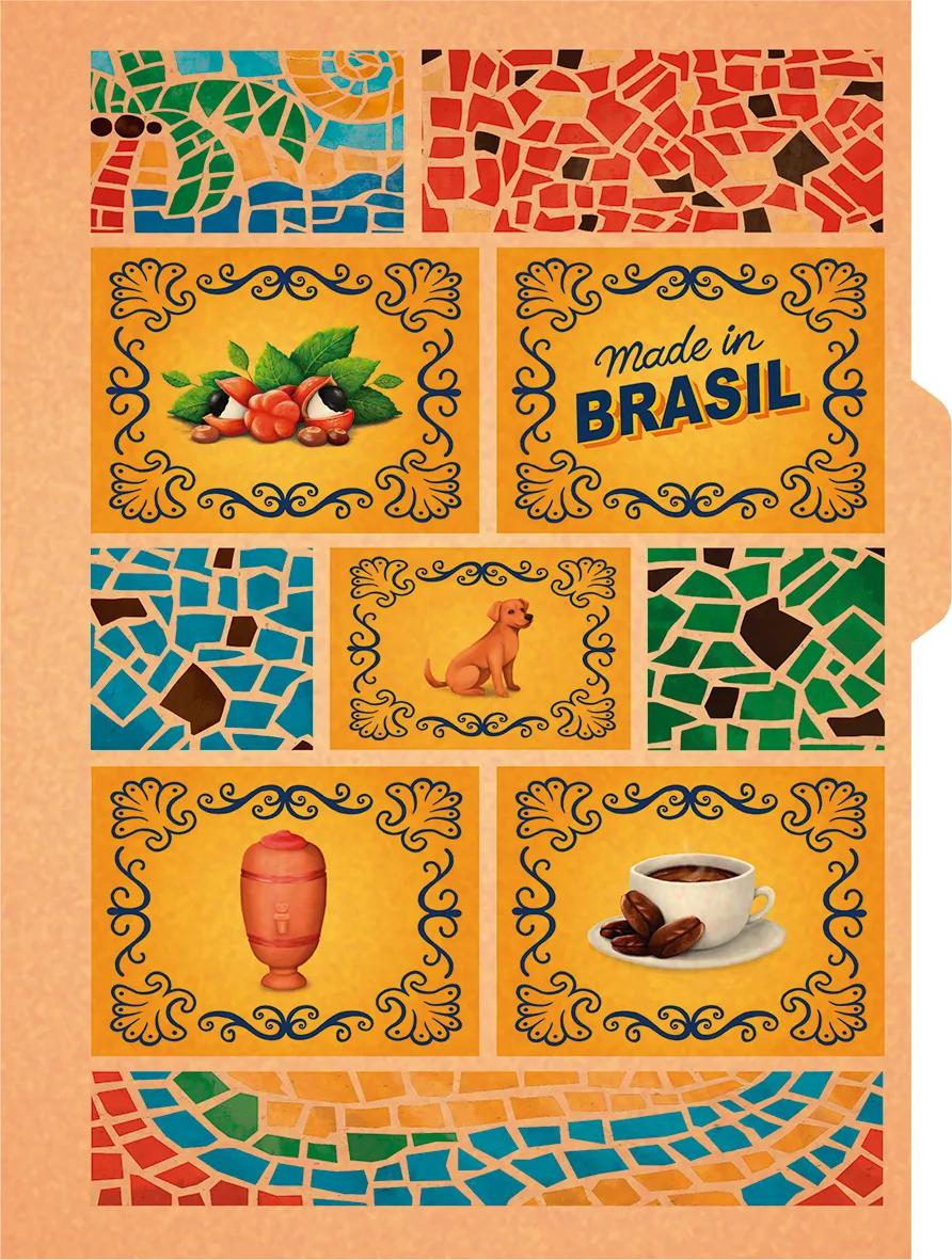 CADERNO COLLEGE CAPA DURA 80 FOLHAS ARGOLADO - PASSAPORTE BRASIL — miniatura 4