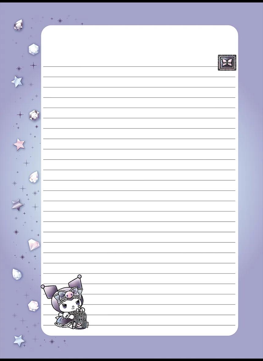 CADERNO LOMBADA QUADRADA CAPA DURA 80 FOLHAS - KUROMI — miniatura 4