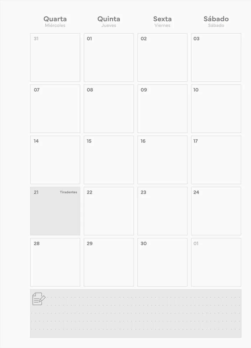 AGENDA PLANEJAMENTO GARRA 175X242 NEO CARAMELO - OFFICE — miniatura 5