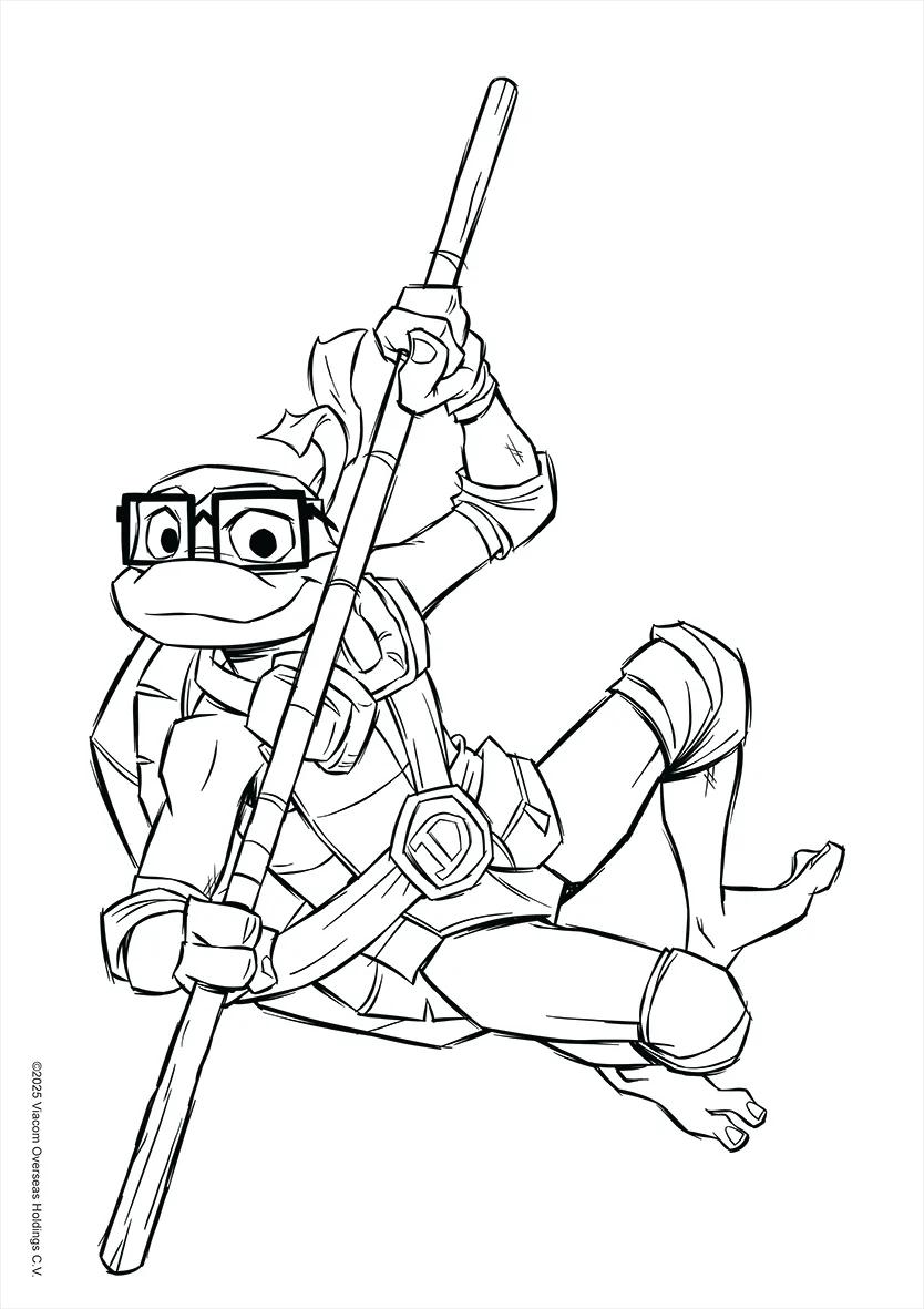 FOLHAS ILUSTRAÇÃO 180G A4 - TARTARUGAS NINJA — miniatura 10
