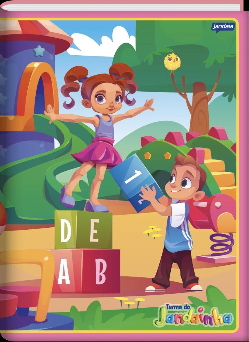 CADERNO BROCHURA UNIVERSITÁRIO CAPA DURA 48 FOLHAS FEMININO - JANDAINHA — miniatura 2