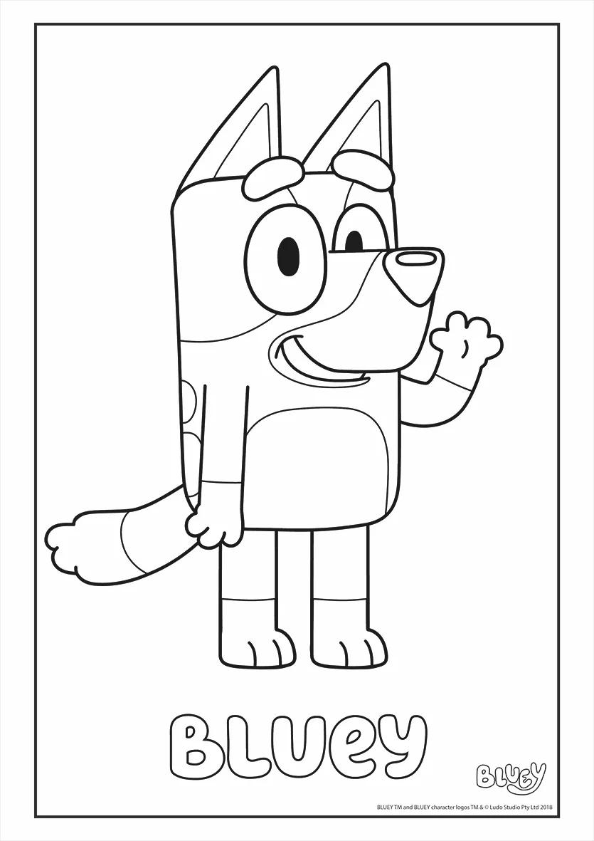 FOLHAS ILUSTRAÇÃO 180G A4 - BLUEY — miniatura 3