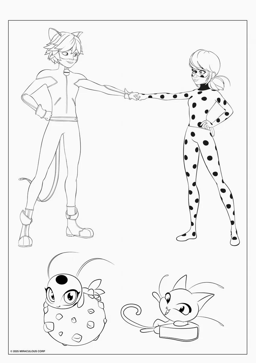 FOLHAS ILUSTRAÇÃO 180G A4 - MIRACULOUS — miniatura 27