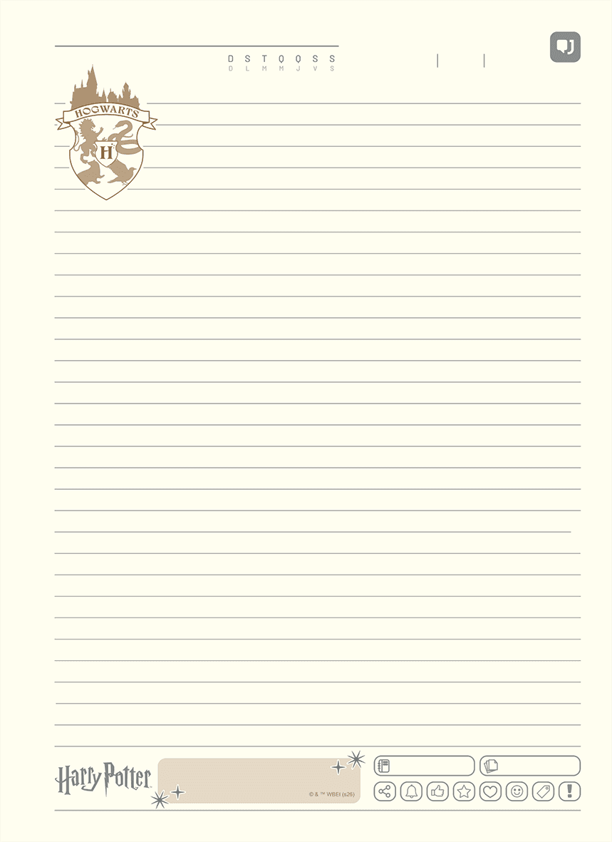 CADERNO ESPIRAL UNIVERSITÁRIO CAPA DURA 01 MATÉRIA 80 FOLHAS - HARRY POTTER EDIÇÃO ESPECIAL — miniatura 8