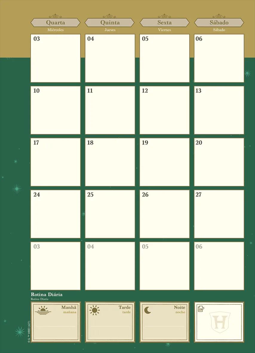 AGENDA PLANEJAMENTO LOMBADA QUADRADA 175X242MM - HARRY POTTER — miniatura 5
