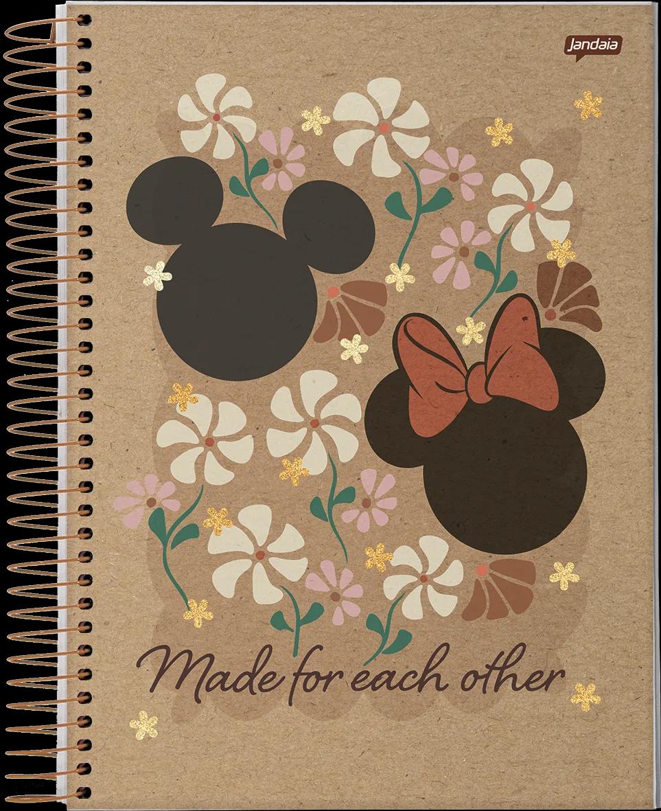 CADERNO ESPIRAL UNIVERSITÁRIO CAPA DURA 01 MATÉRIA 80 FOLHAS - MICKEY & MINNIE ARTS KRAFT — miniatura 14