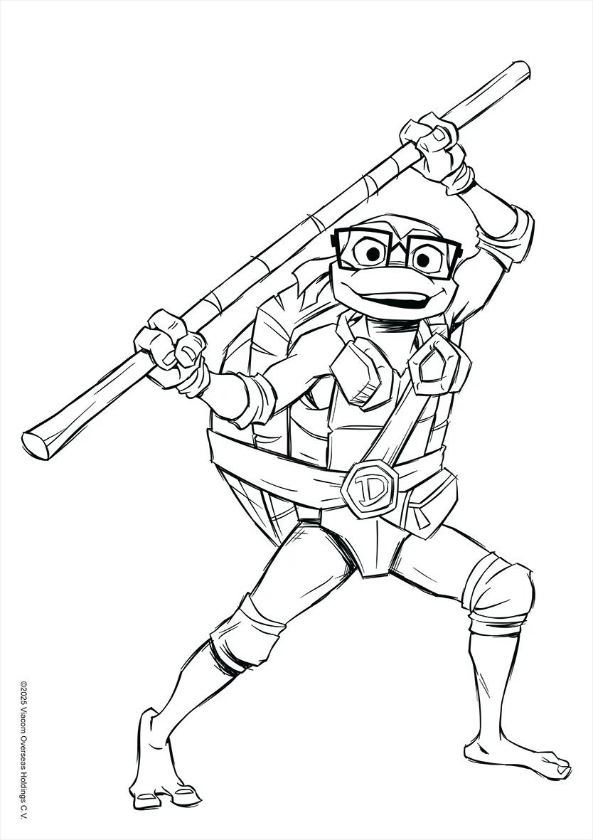 FOLHAS ILUSTRAÇÃO 180G A4 - TARTARUGAS NINJA — miniatura 3