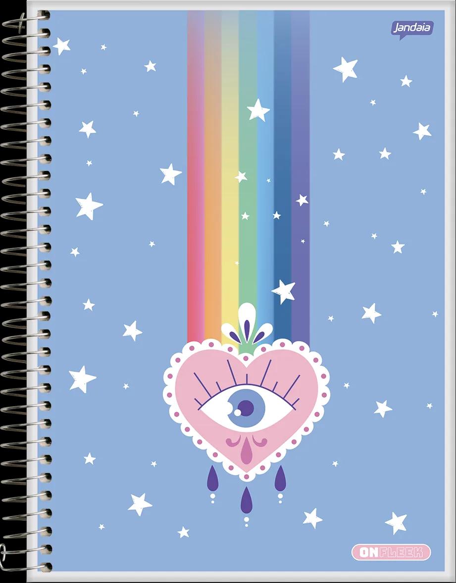 CADERNO ESPIRAL UNIV FLEX 200X275MM 96 FOLHAS - ON FLEEK