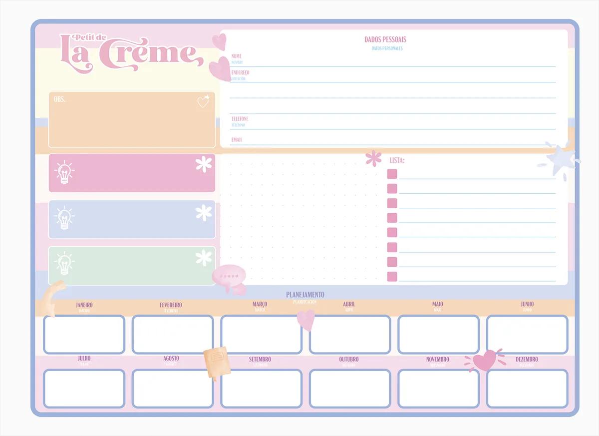 CADERNO ESPIRAL 275X200MM CARTOGRAFIA 80 FOLHAS - LA CREME — miniatura 3