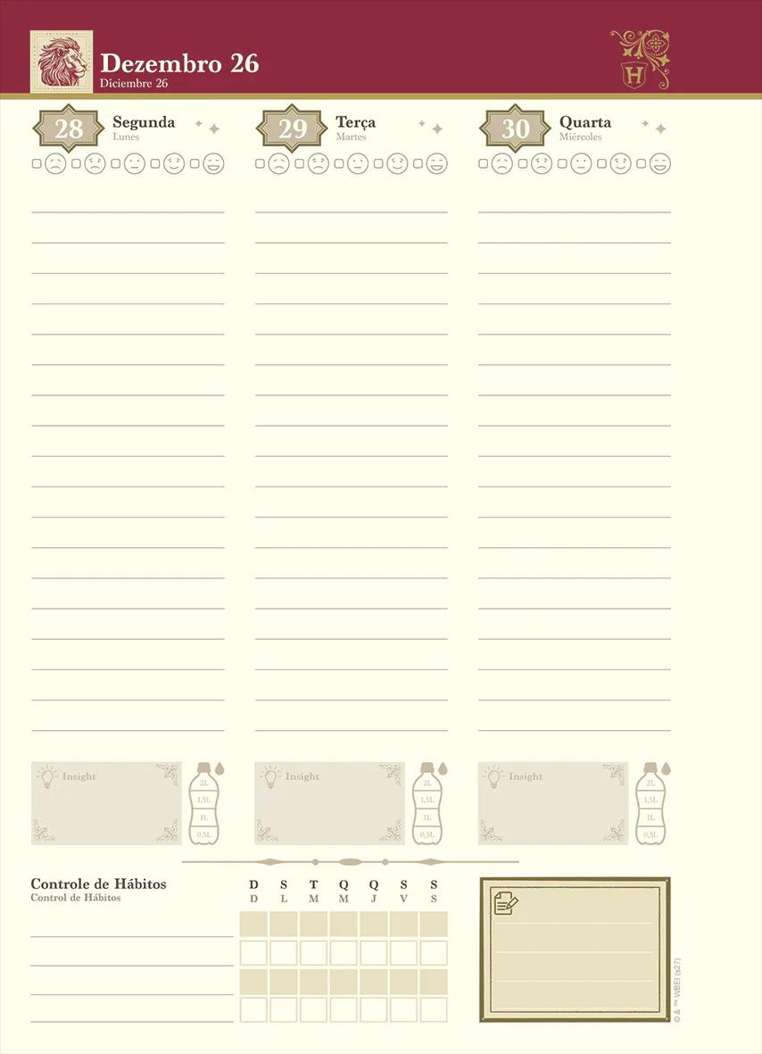 AGENDA PLANEJAMENTO ESPIRAL 175X242MM - HARRY POTTER — miniatura 10