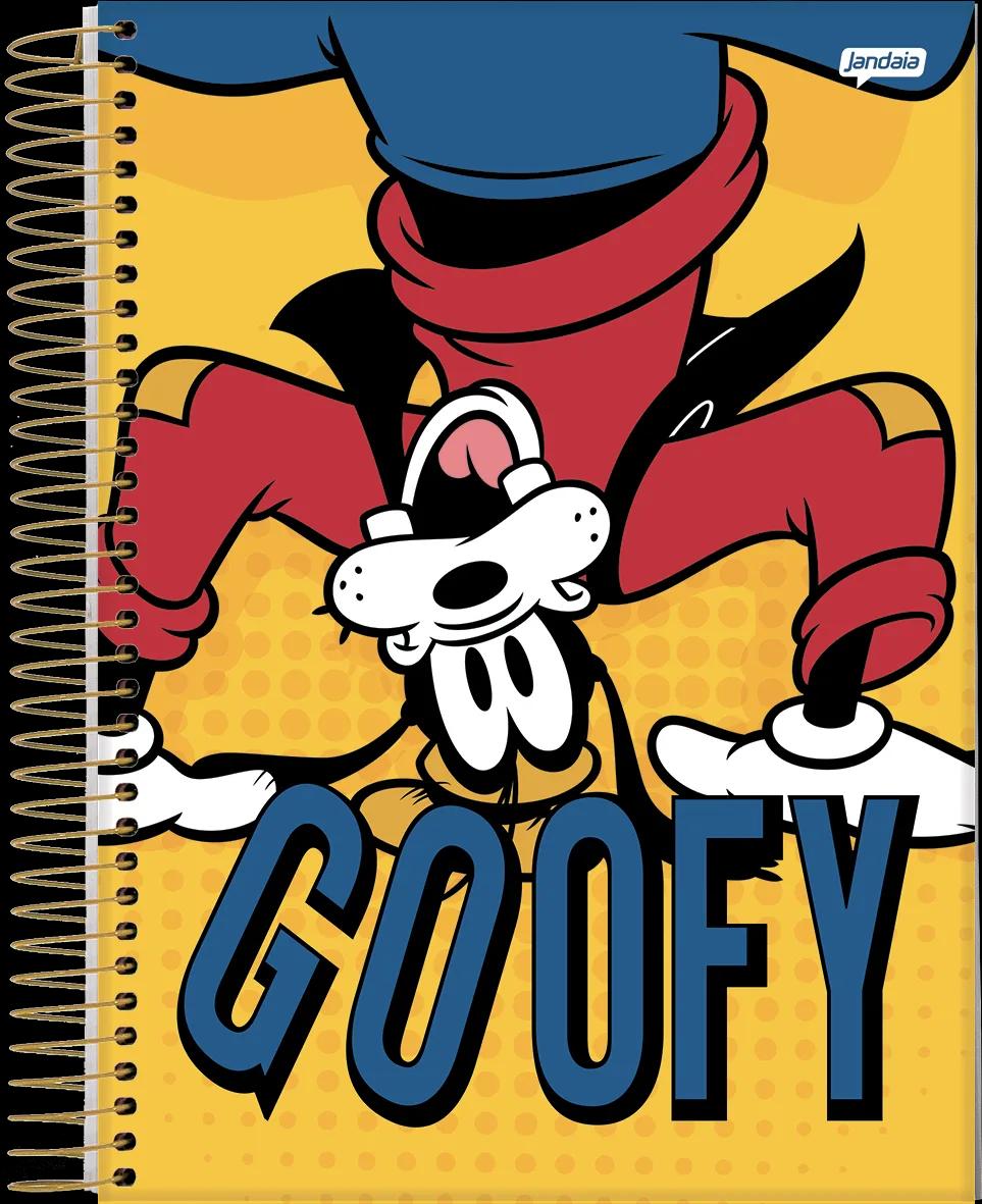CADERNO ESPIRAL UNIVERSITÁRIO CAPA DURA 10 MATÉRIAS 160 FOLHAS - GOOFY — miniatura 4