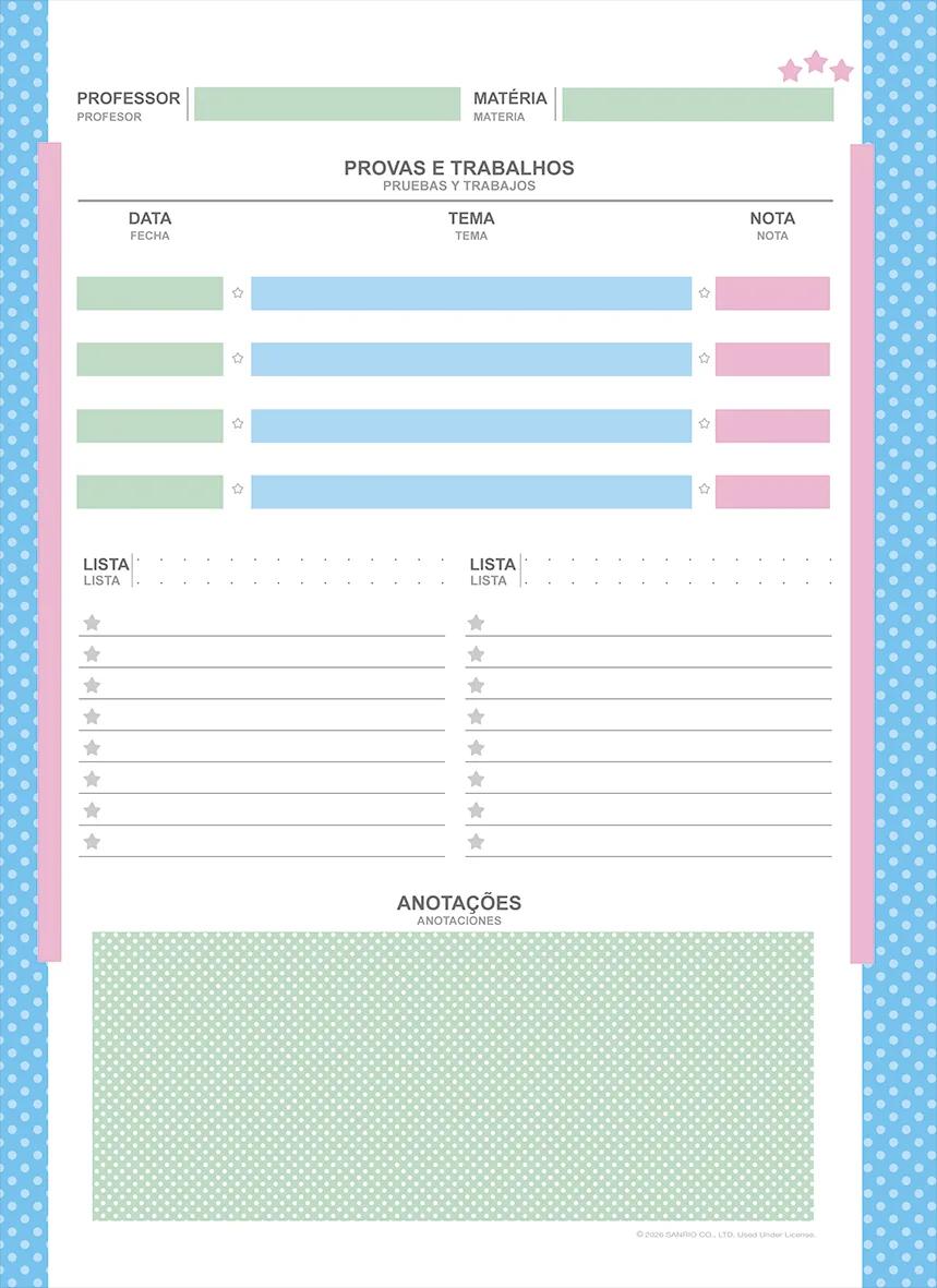 CADERNO ESPIRAL UNIVERSITÁRIO 200X275MM 10X1 160FLS - ICONS SANRIO — miniatura 7