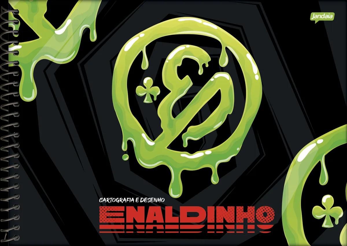 CADERNO ESPIRAL CAPA DURA 80 FOLHAS CARTOGRAFIA - ENALDINHO — miniatura 2