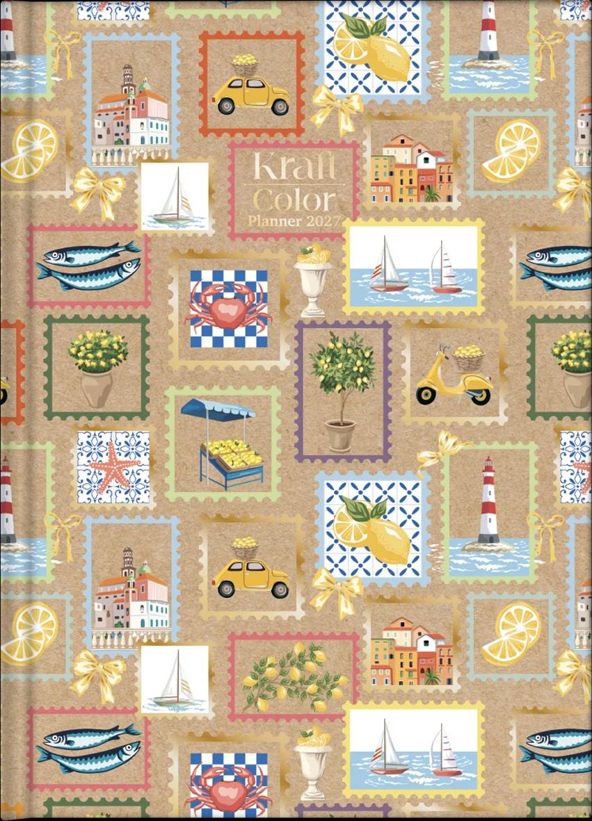 AGENDA PLANEJAMENTO LOMBADA QUADRADA 175X242MM 80FLS - KRAFT COLOR — miniatura 2