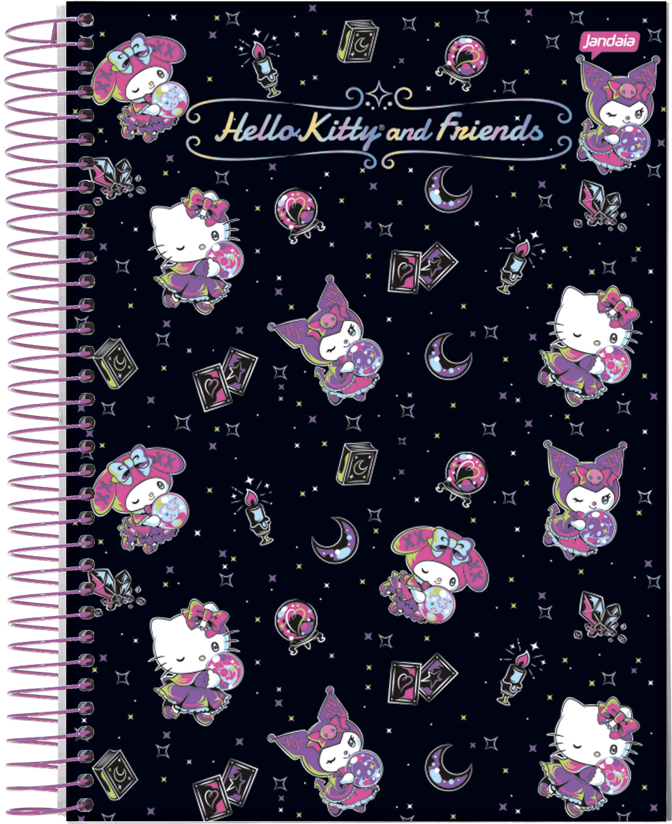 CADERNO ESPIRAL UNIVERSITÁRIO CAPA DURA 10 MATÉRIAS 160 FOLHAS - BESTIES FOREVER — miniatura 2