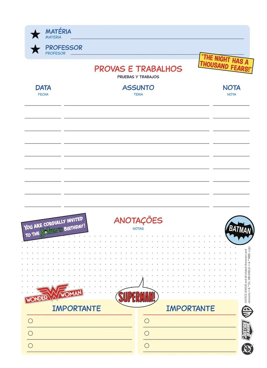 CADERNO ESPIRAL UNIVERSITÁRIO CAPA DURA 01 MATÉRIA 80 FOLHAS - DC COMICS — miniatura 11