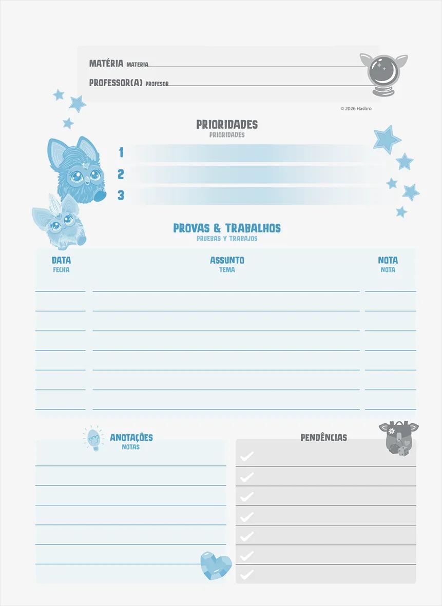 CADERNO ESPIRAL UNIVERSITÁRIO CAPA DURA 01 MATÉRIA 80 FOLHAS - FURBY — miniatura 11