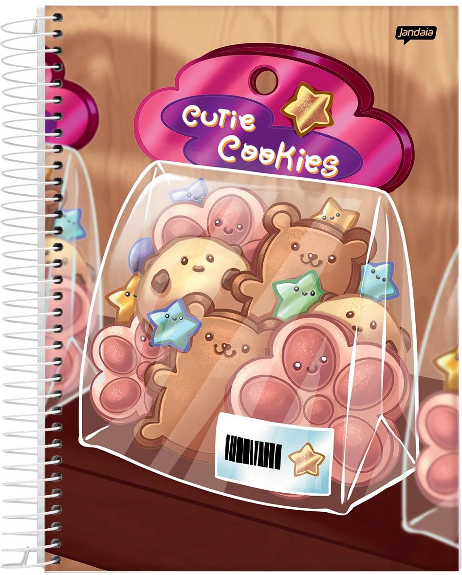 CADERNO ESPIRAL UNIVERSITÁRIO CAPA DURA 01 MATÉRIA 80 FOLHAS - MOCHI — miniatura 3