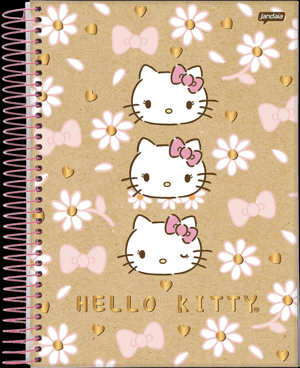 CADERNO ESPIRAL UNIVERSITÁRIO CAPA DURA 01 MATÉRIA 80 FOLHAS - HELLO KITTY KRAFT — miniatura 10