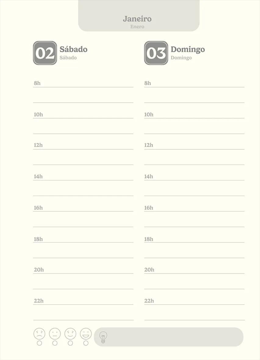 AGENDA DIÁRIA LOMBADA QUADRADA 117X162MM 112FLS - KRAFT GOLD — miniatura 5