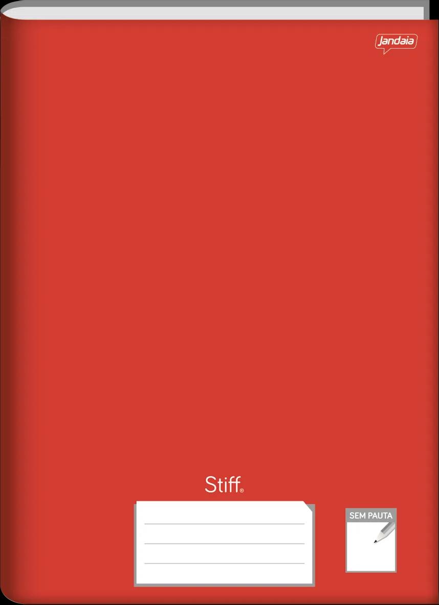 CADERNO BROCHURA UNIV SEM PAUTA 200X275MM 96 FOLHAS STIFF VERMELHO - STIFF