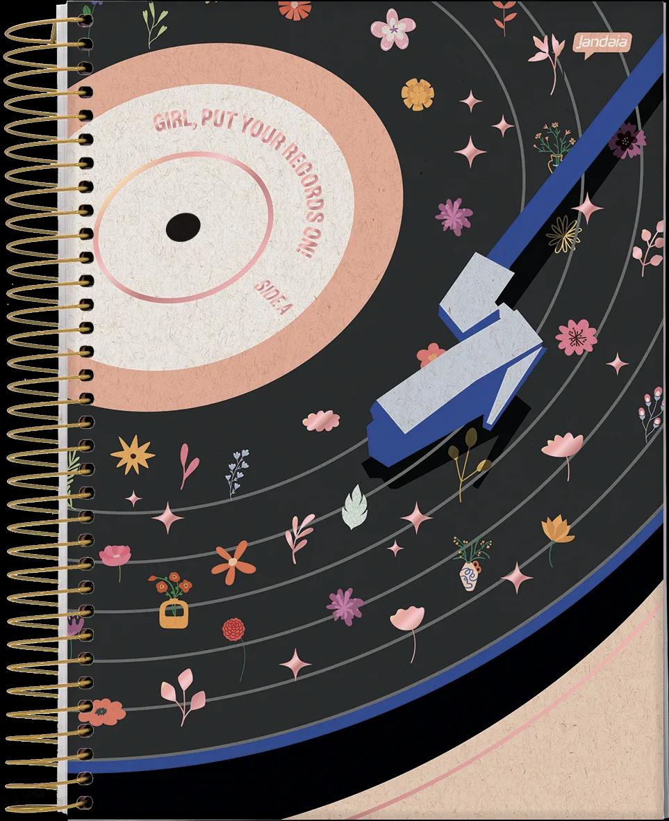 CADERNO ESPIRAL UNIVERSITÁRIO CAPA DURA 10 MATÉRIAS 160 FOLHAS - ECO LÍNEA