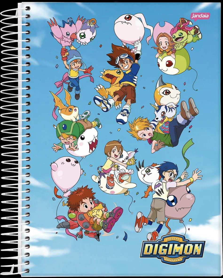 CADERNO ESPIRAL CAPA DURA 1/4 80 FOLHAS - DIGIMON — miniatura 3