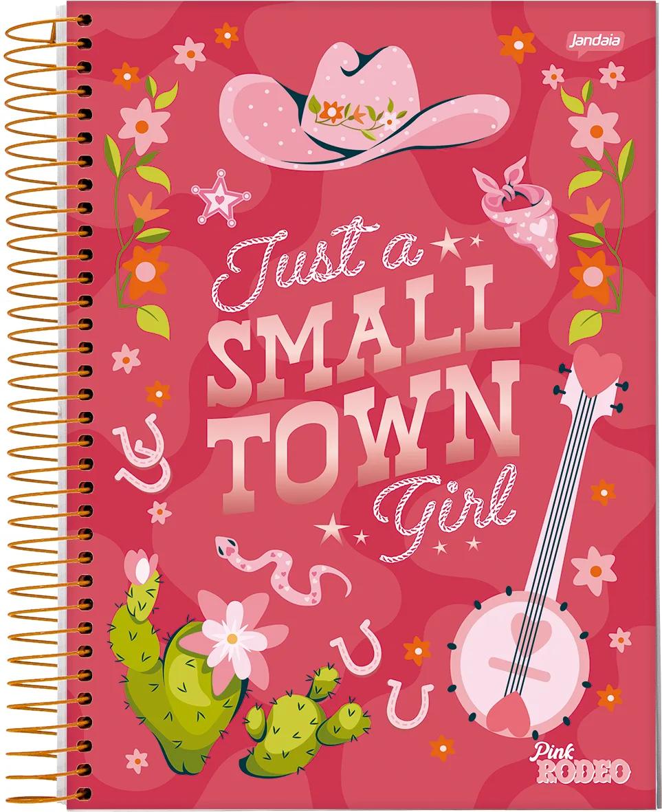 CADERNO ESPIRAL UNIVERSITÁRIO CAPA DURA 10 MATÉRIAS 160 FOLHAS - PINK RODEO — miniatura 3