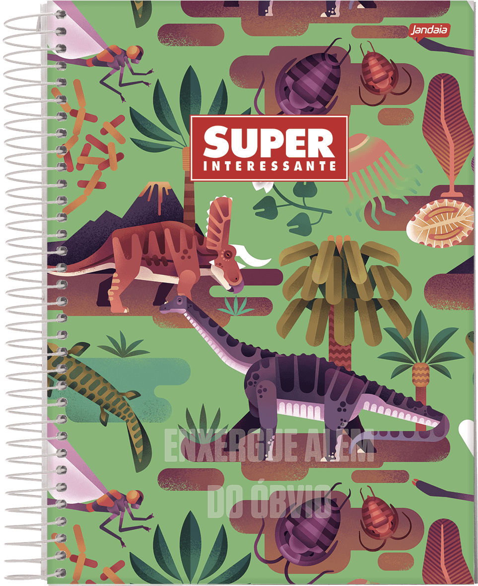 CADERNO ESPIRAL UNIVERSITÁRIO CAPA DURA 10 MATÉRIAS 160 FOLHAS - SUPER INTERESSANTE — miniatura 2