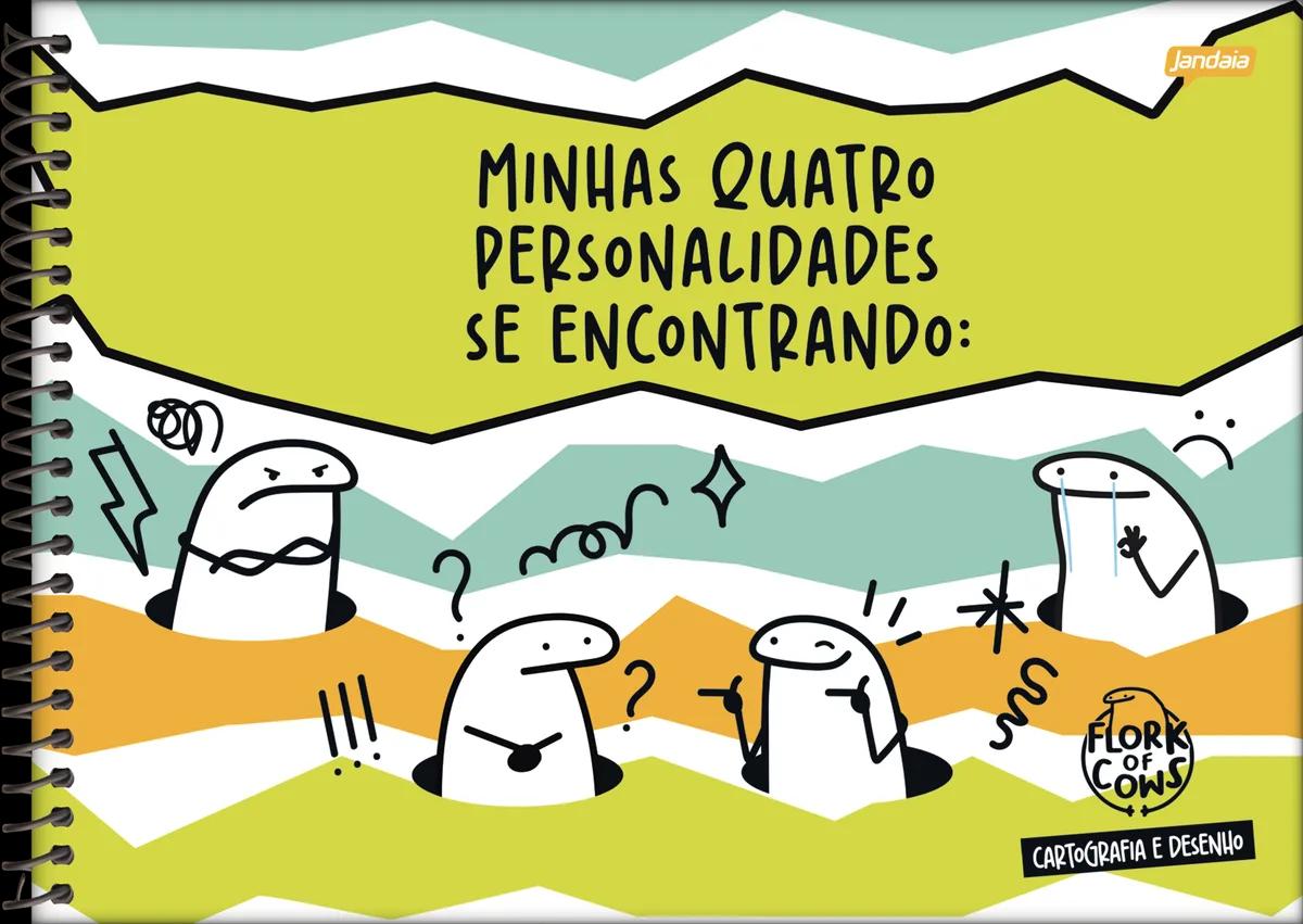 CADERNO ESPIRAL CAPA DURA 80 FOLHAS CARTOGRAFIA - FLORK
