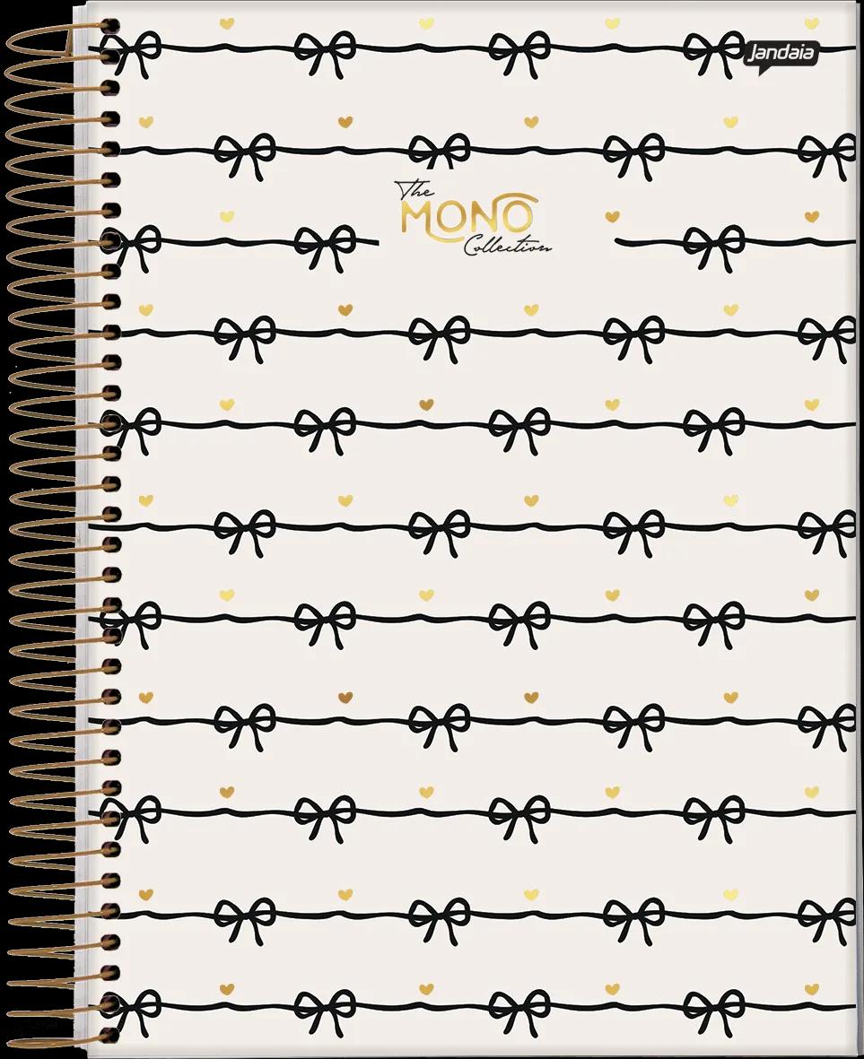 CADERNO ESPIRAL CAPA DURA 10 MATÉRIAS COLLEGE - MONO