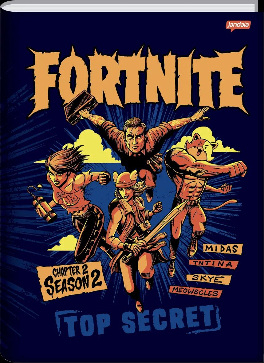 CADERNO BROCHURA CAPA DURA UNIVERSITÁRIO 80 FOLHAS - FORTNITE — miniatura 2
