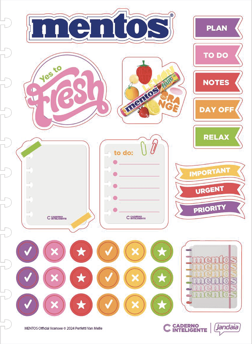CADERNO INTELIGENTE UNIV 200X275MM 80 FOLHAS - MENTOS — miniatura 2