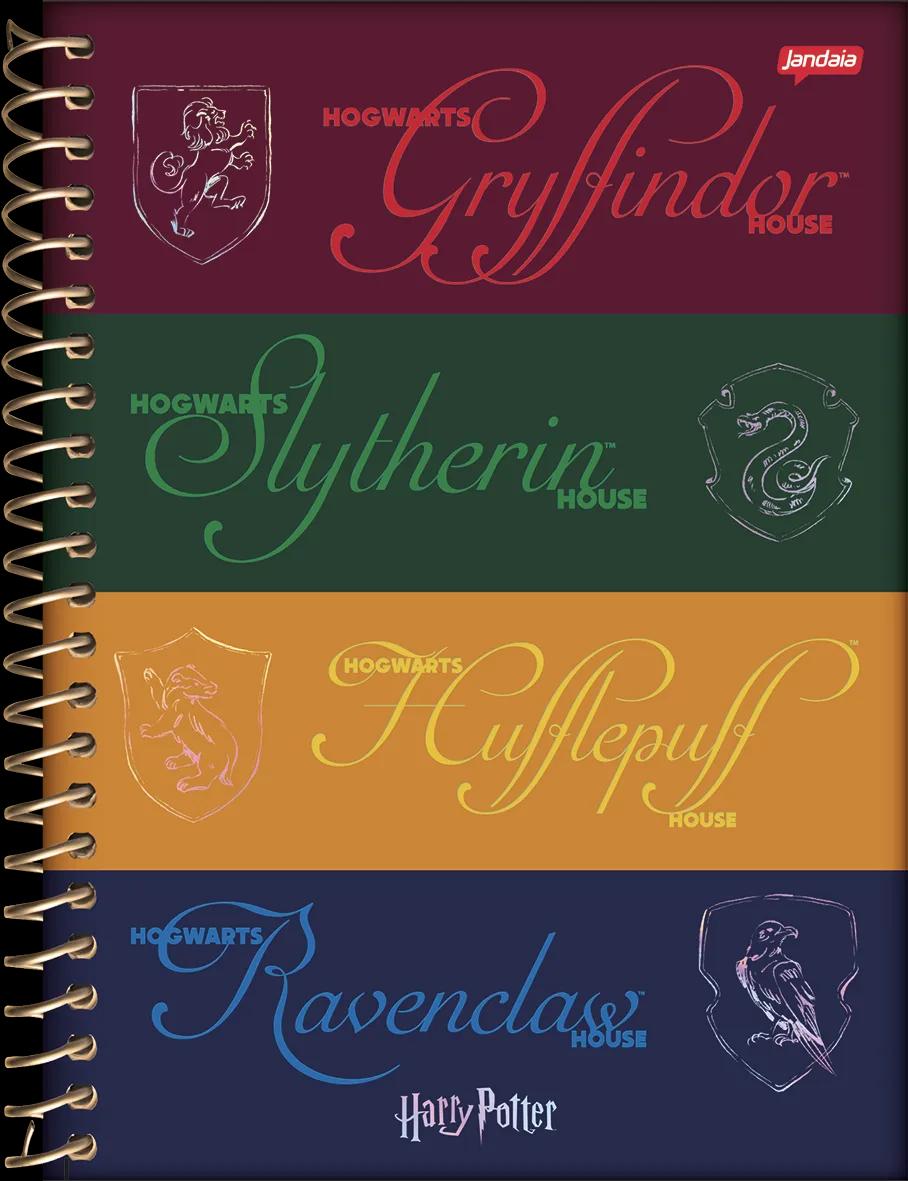CADERNO ESPIRAL CAPA DURA 10 MATÉRIAS COLLEGE - HARRY POTTER
