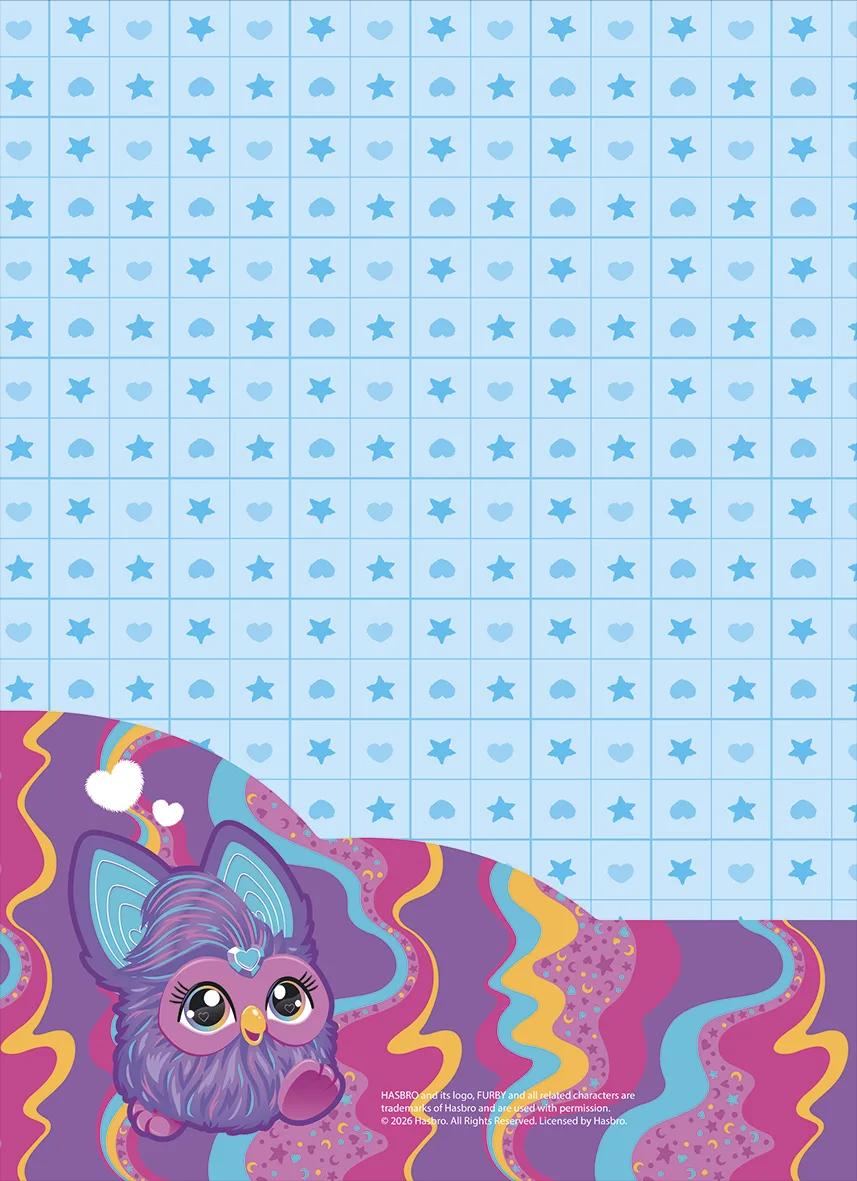CADERNO ESPIRAL UNIVERSITÁRIO CAPA DURA 01 MATÉRIA 80 FOLHAS - FURBY — miniatura 3
