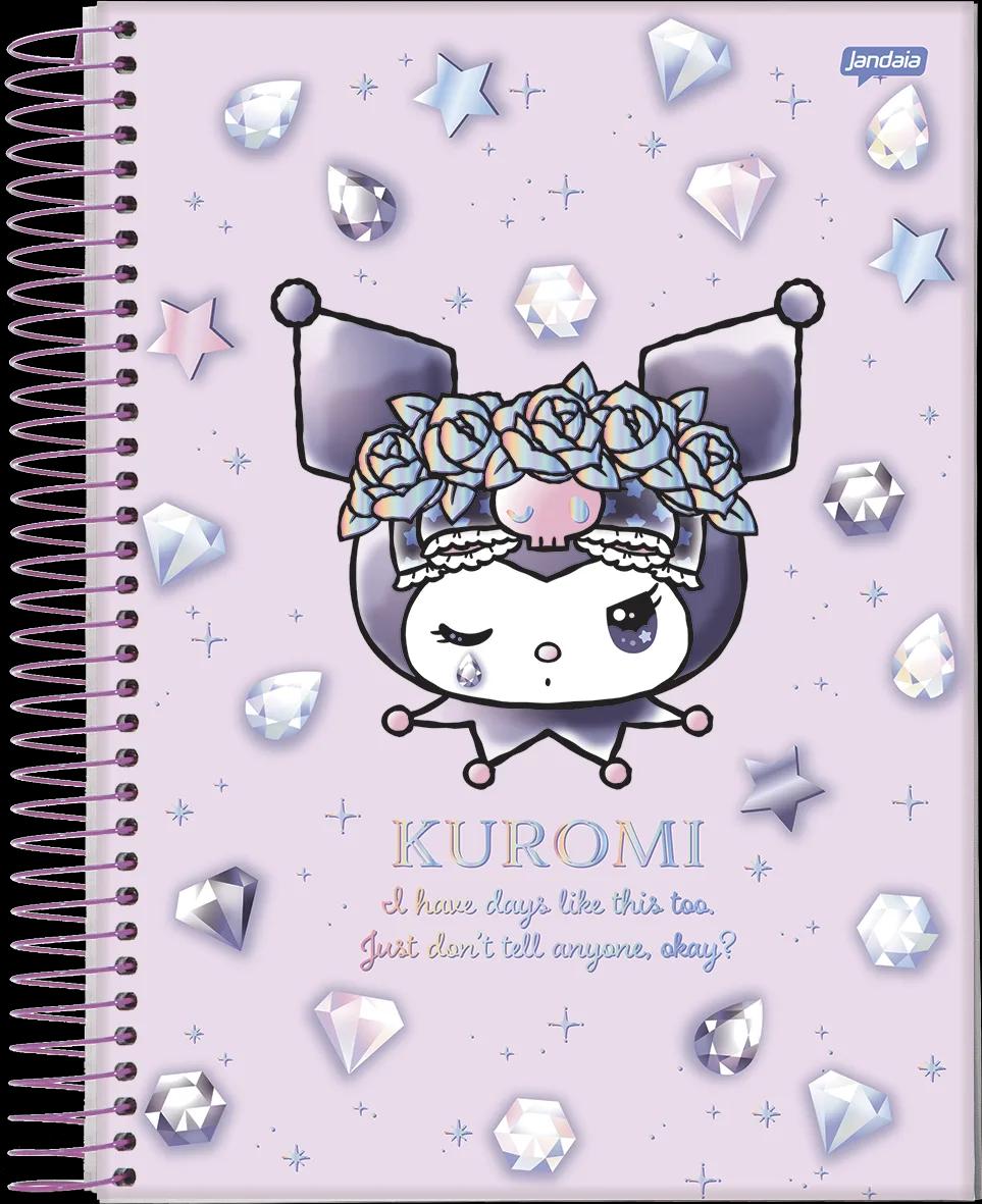 CADERNO ESPIRAL UNIVERSITÁRIO CAPA DURA 15 MATÉRIAS 240 FOLHAS - KUROMI — miniatura 13