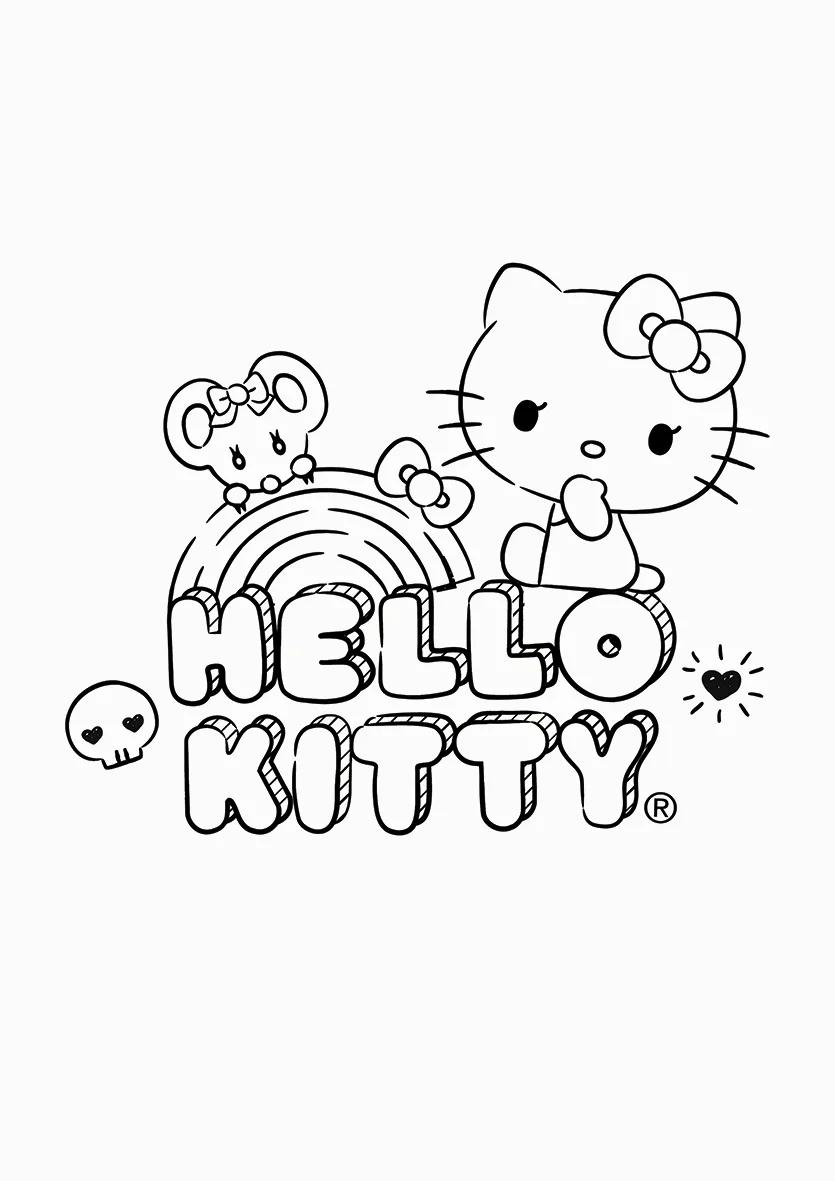 FOLHAS ILUSTRAÇÃO 180G A4 - HELLO KITTY
