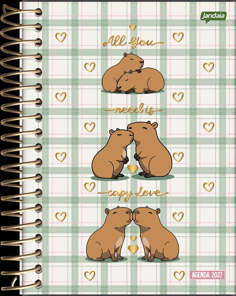 AGENDA DIÁRIA ESPIRAL 133X178MM 136FLS - CAPYMOOD