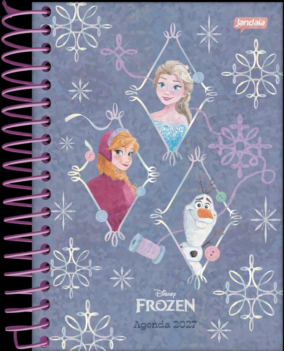 AGENDA DIARIA ESPIRAL 117X162MM - FROZEN
