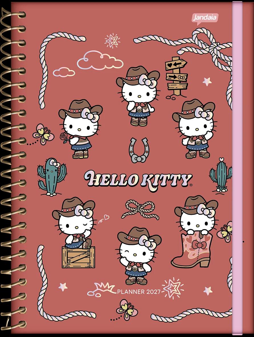 AGENDA PLANEJAMENTO ESPIRAL 175X242MM - HELLO KITTY