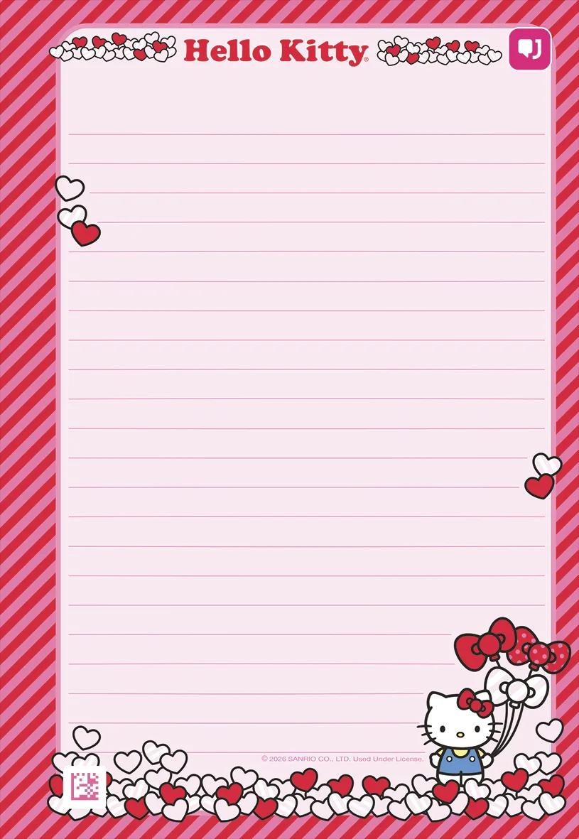 CADERNO NEODISC REFIL UNIVERSITÁRIO 80 FOLHAS - HELLO KITTY