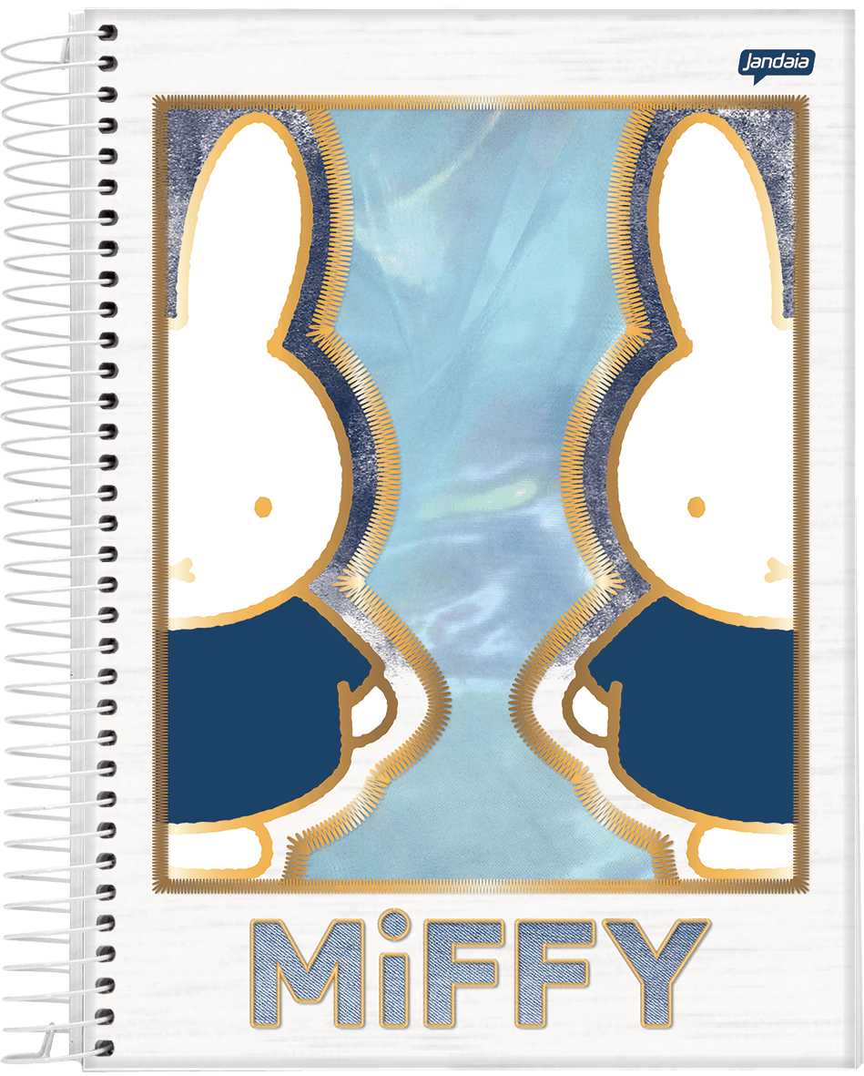 CADERNO ESPIRAL UNIVERSITÁRIO CAPA DURA 10 MATÉRIAS 160 FOLHAS - MIFFY — imagem 1