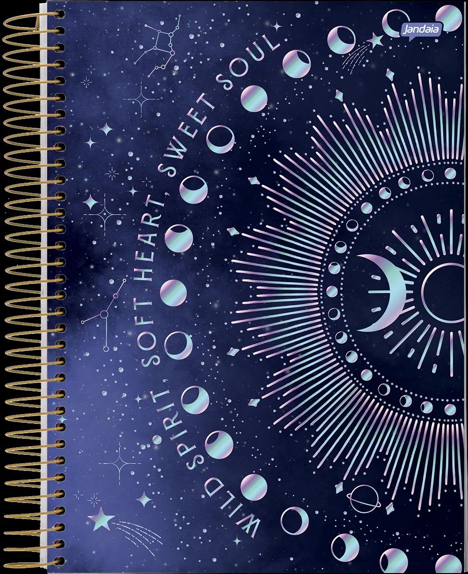 CADERNO ESPIRAL CAPA DURA 01 MATÉRIA 80 FOLHAS COLLEGE - MYSTIC