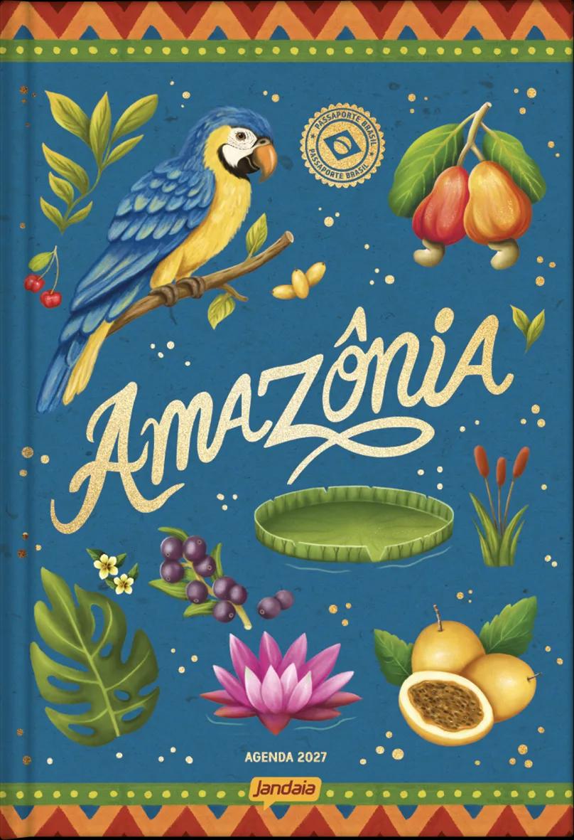 AGENDA DIARIA LOMB QUAD 138X200MM 176 FOLHAS - PASSAPORTE BRASIL — imagem 1