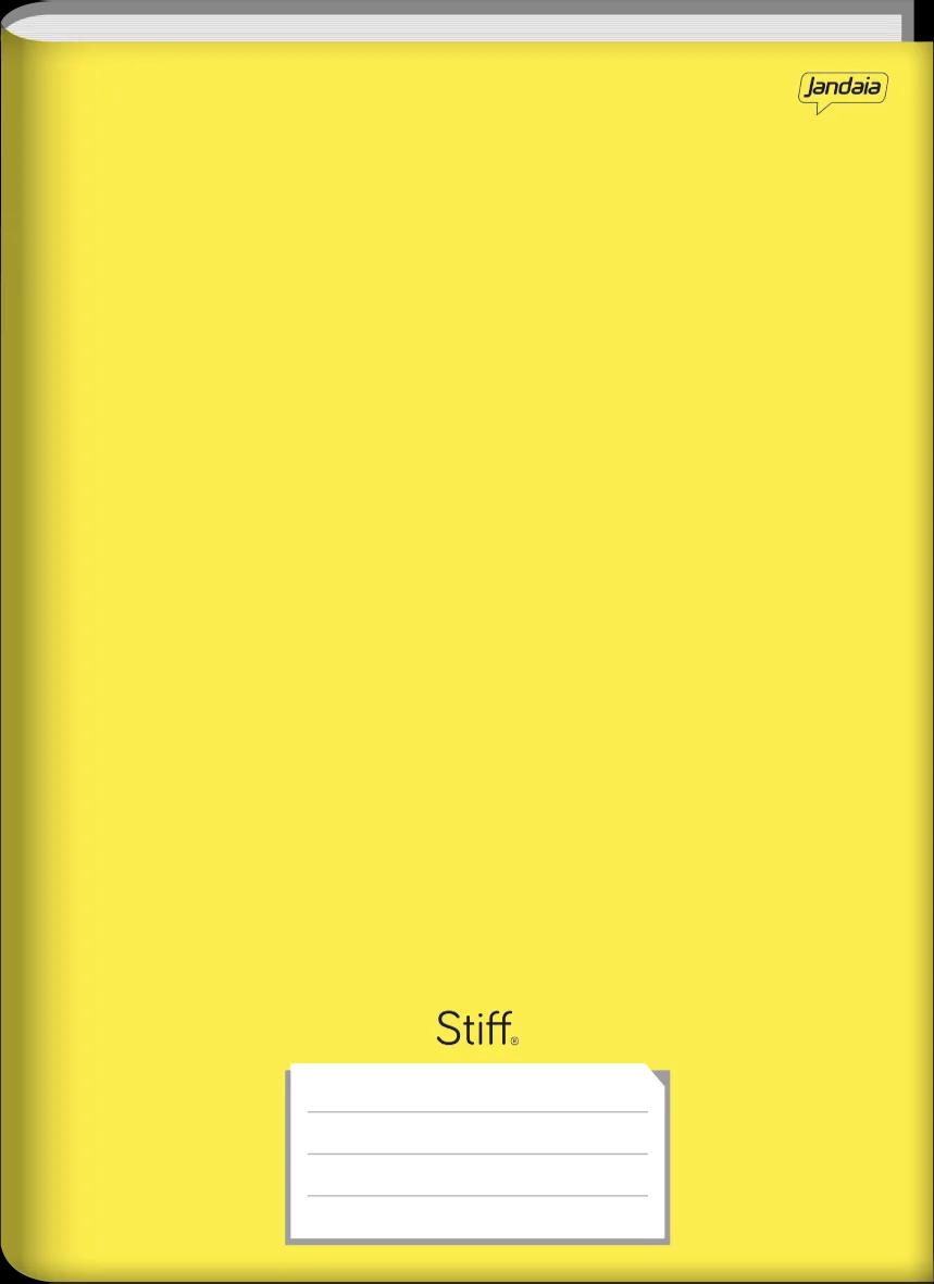 CADERNO BROCHURA UNIVERSITÁRIO CAPA DURA 48 FOLHAS AMARELO - STIFF