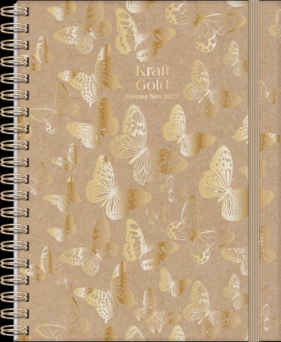AGENDA PLANEJAMENTO GARRA NEO 175X242MM 80FLS - KRAFT GOLD